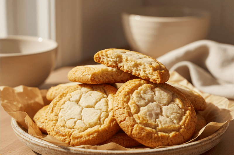 Quick Crispy and Chewy Chipless Cookies
