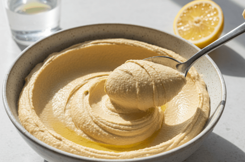 Quick Hummus Without Tahini (Smooth, Creamy, 10 Minutes)
